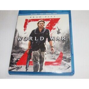 World War Z Blu-Ray + DVD Zombies, Action, Brad Pitt, PG-13